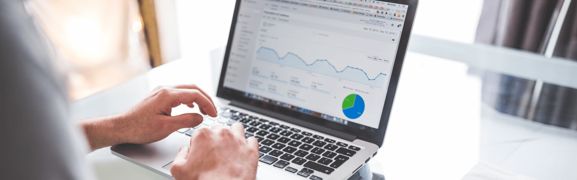 computer screen with data